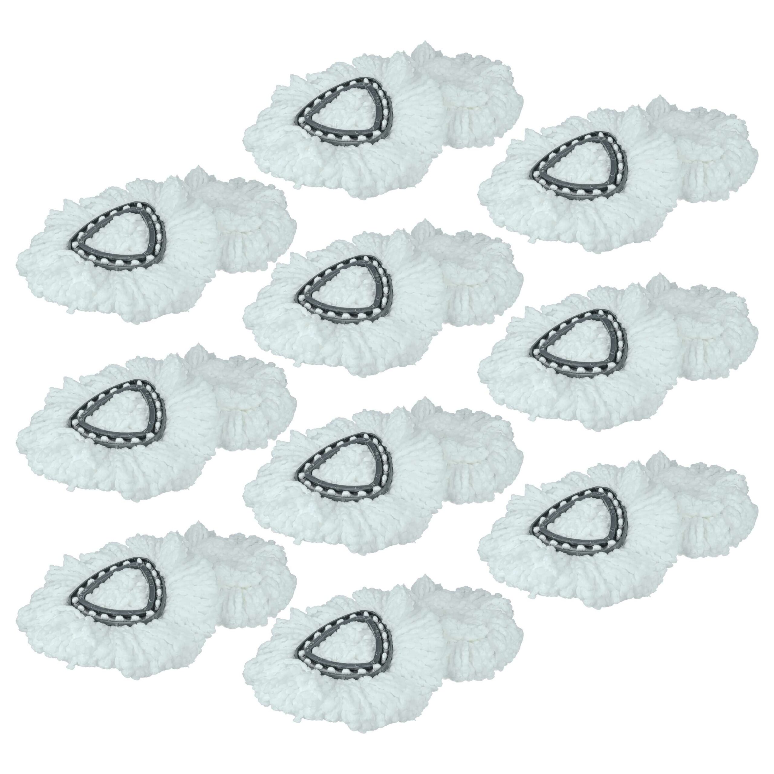 Pack 20x Cabeça de Esfregão Substituta Vileda 152623 - Microfibra, Preto e Branco