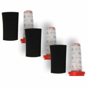 3x Filtro Motor de Substituição vhbw para Aspirador Bosch Siemens 12026520, 7 x 13 cm
