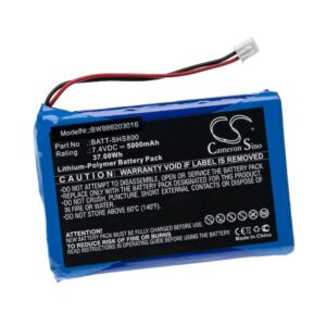 Bateria vhbw compatível com Siglent BATT-SHS800 - 5000 mAh 7.4 V Li-polímero