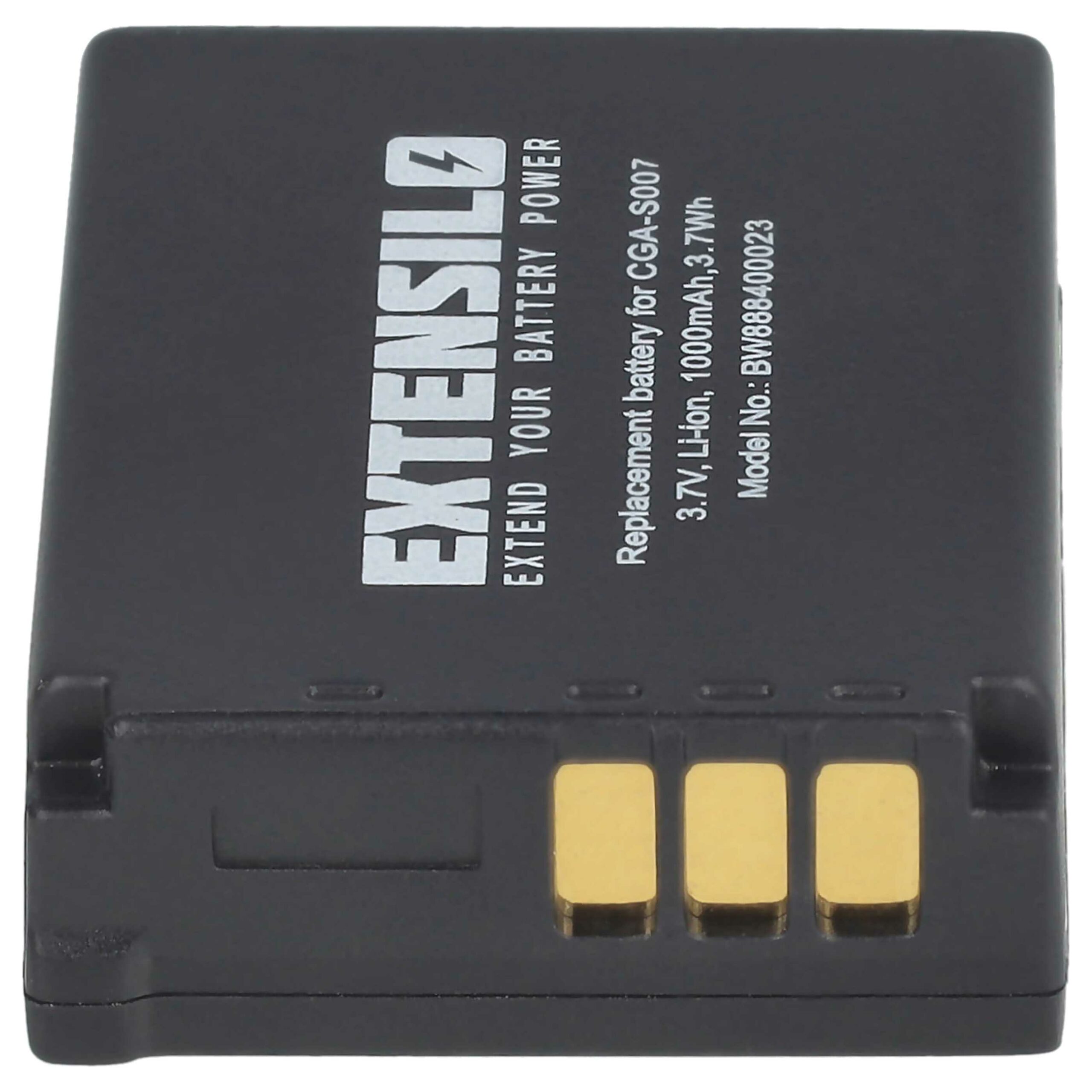 Bateria EXTENSILO para Panasonic Lumix DMC-TZ1, DMC-TZ2, DMC-TZ3, DMC-TZ4, DMC-TZ5 - 1000mAh, 3.7V, Li-Ion - Image 4