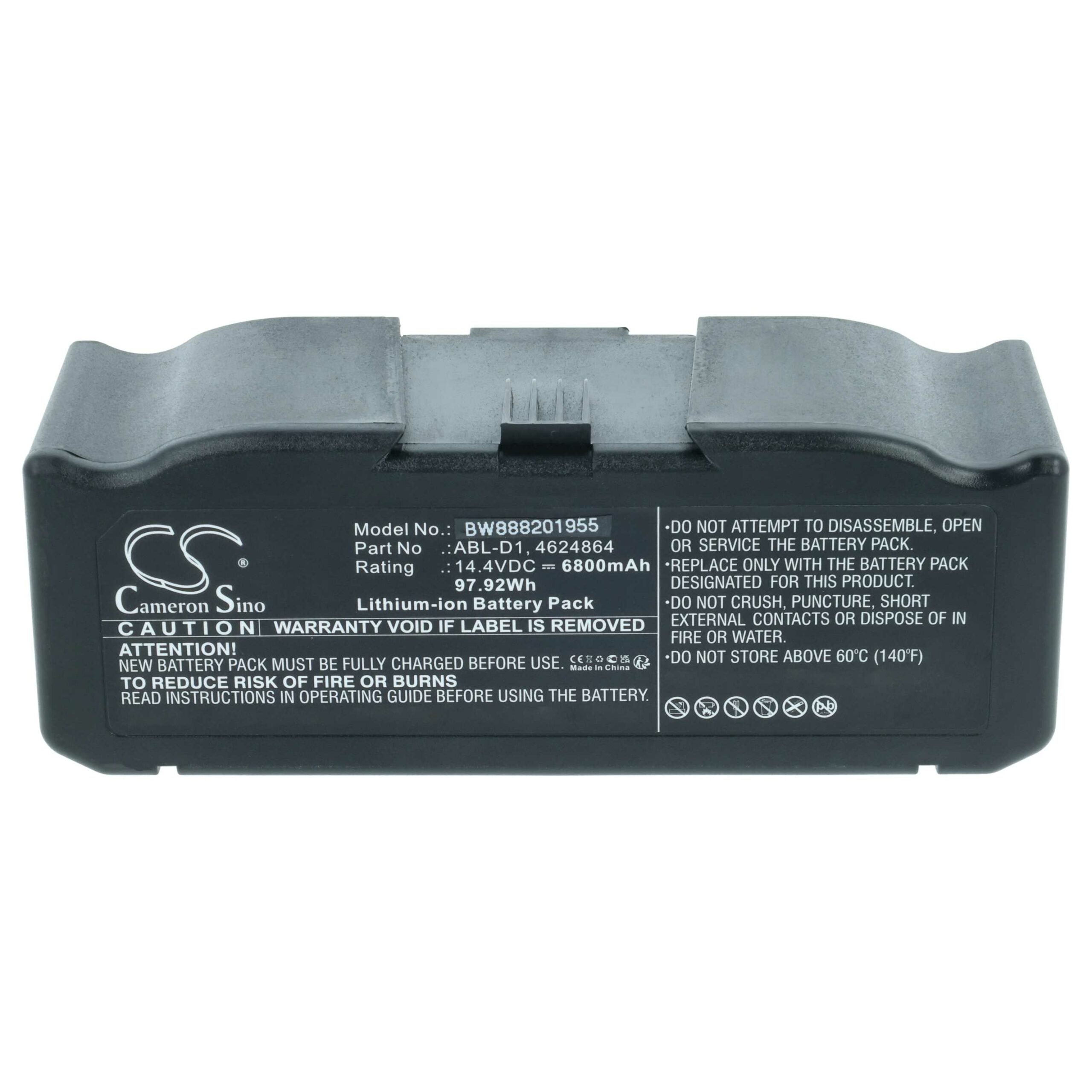 Bateria vhbw para iRobot 6800mAh, 14.4V, Li-Ion (ABL-D1, ABL-D2, 4624864) - Image 3