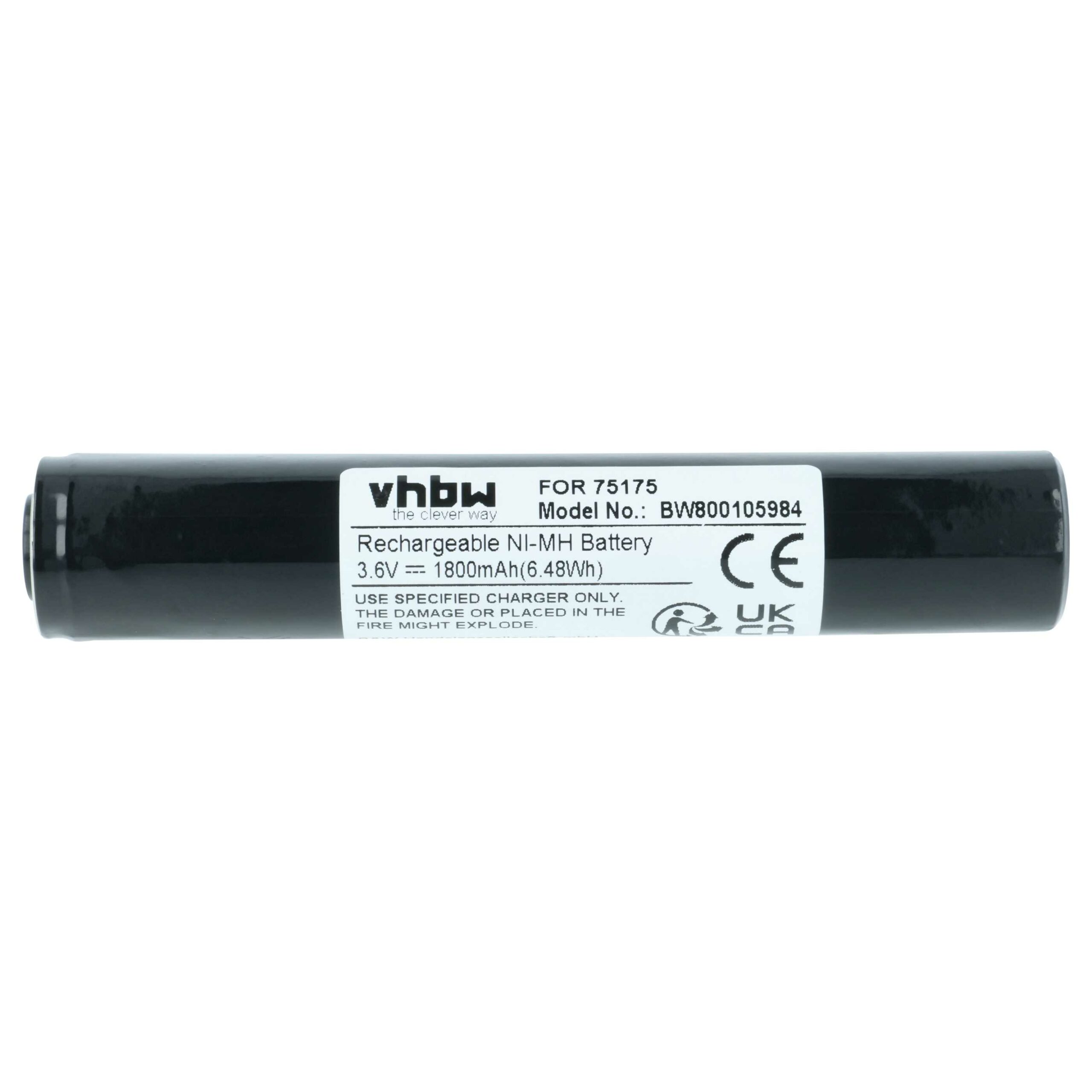 Bateria vhbw 2x para Lanterna Pelican Streamlight 75175, 75375 - 1800 mAh 3.6 V NiMH - Image 3