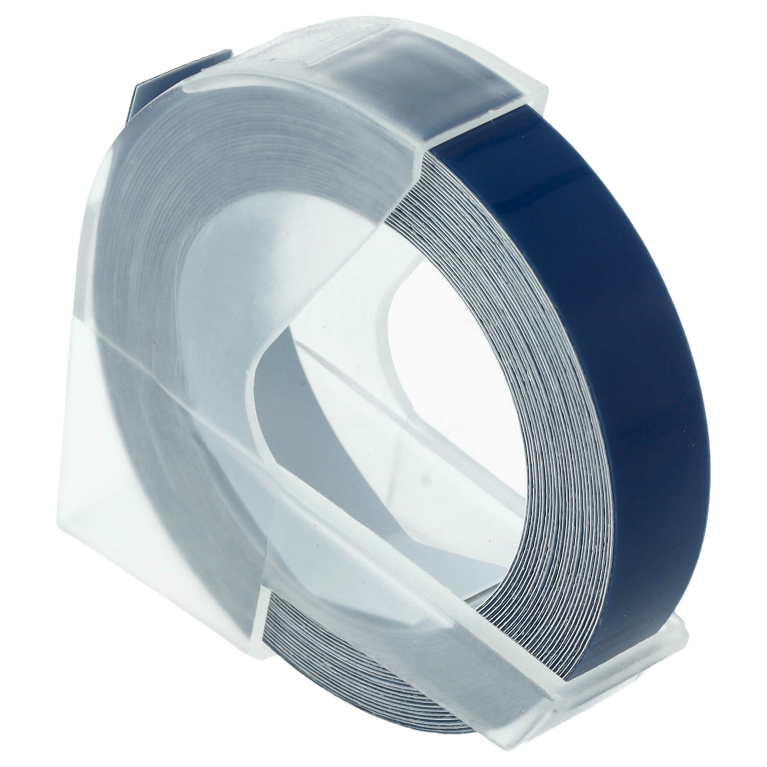 Fita de Etiquetas 3D Dymo compatível 0898100, 520106, S0898140 - 9 mm Branco sobre Azul - Image 2