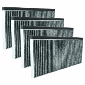 Filtro de Carvão Ativado vhbw 4x para Exaustor Bosch 11008080 - 45,5 x 20,0 x 2,3 cm