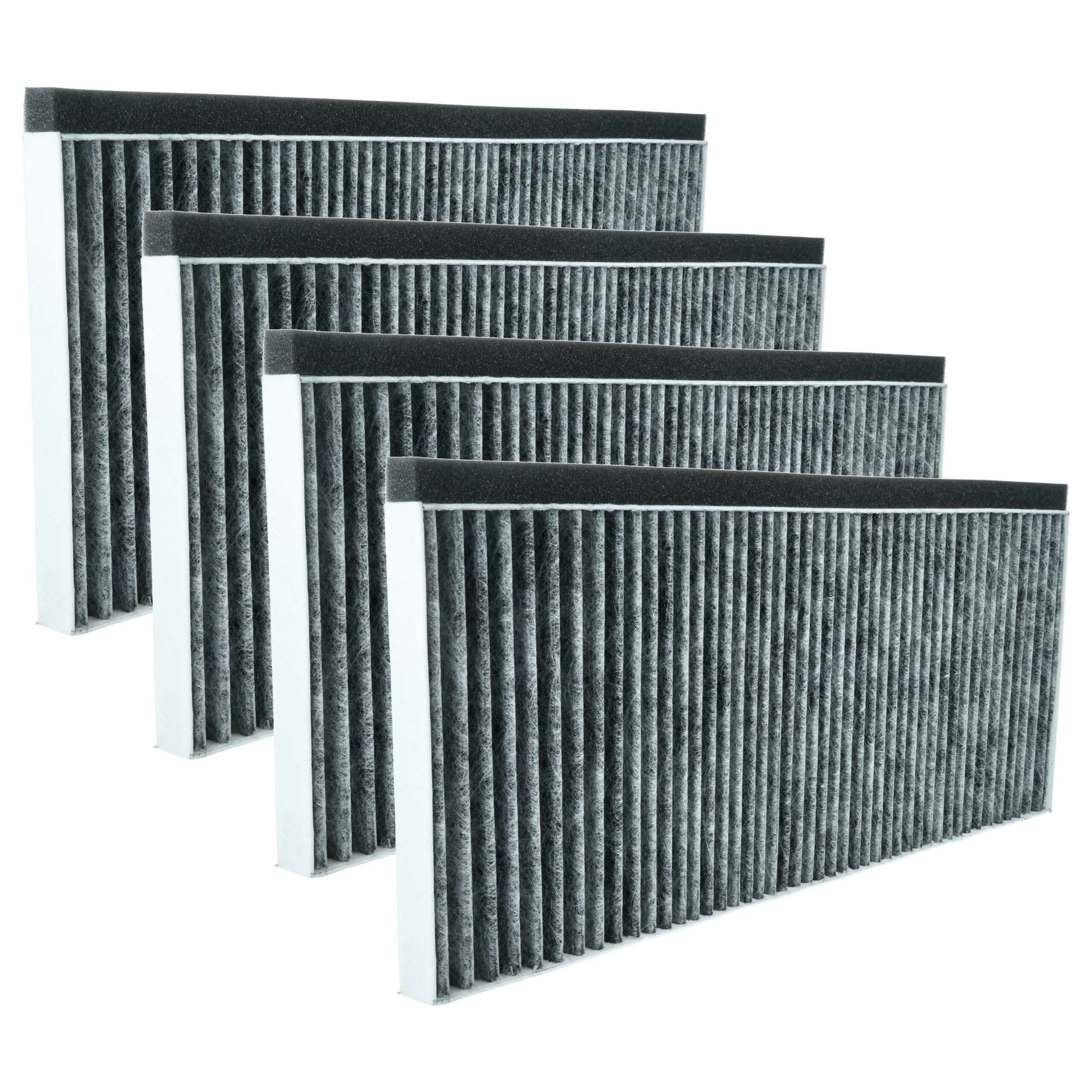 Filtro de Carvão Ativado vhbw 4x para Exaustor Bosch 11008080 - 45,5 x 20,0 x 2,3 cm