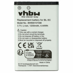 Bateria para Alcatel RTR001F01, 3BN67332AA, 10000058 - 1200 mAh 3.7 V Li-Ion vhbw