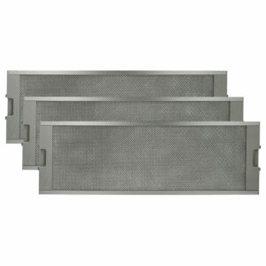 3x Filtro de Gordura Metal de Longa Duração vhbw - Substituição Europart 804080