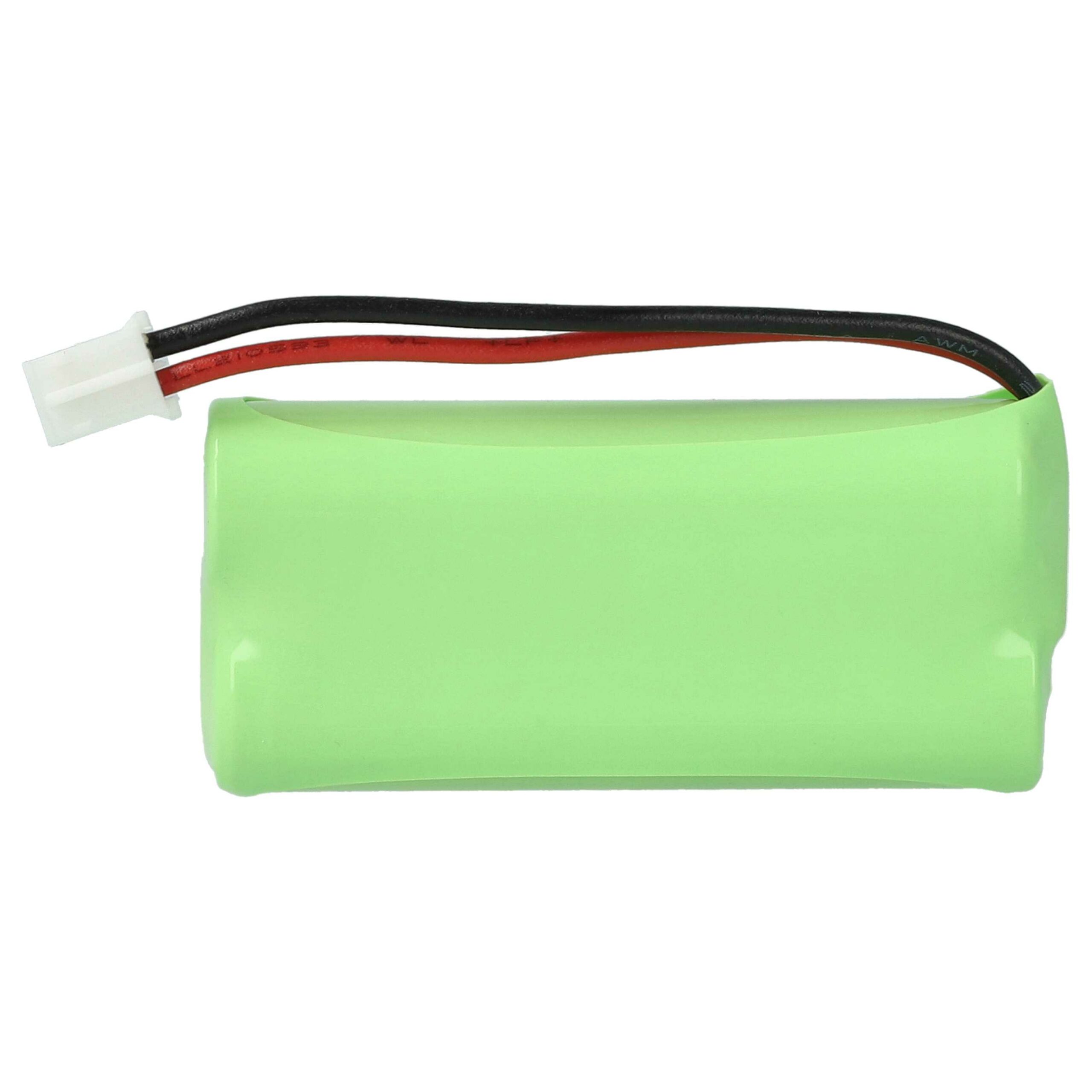 2x Bateria substitui 55AAAHR2BMX, 220382C1, 220436C1, 41AAAH2BMX para telefone T-Com - 700 mAh 2.4 V NiMH - Image 4