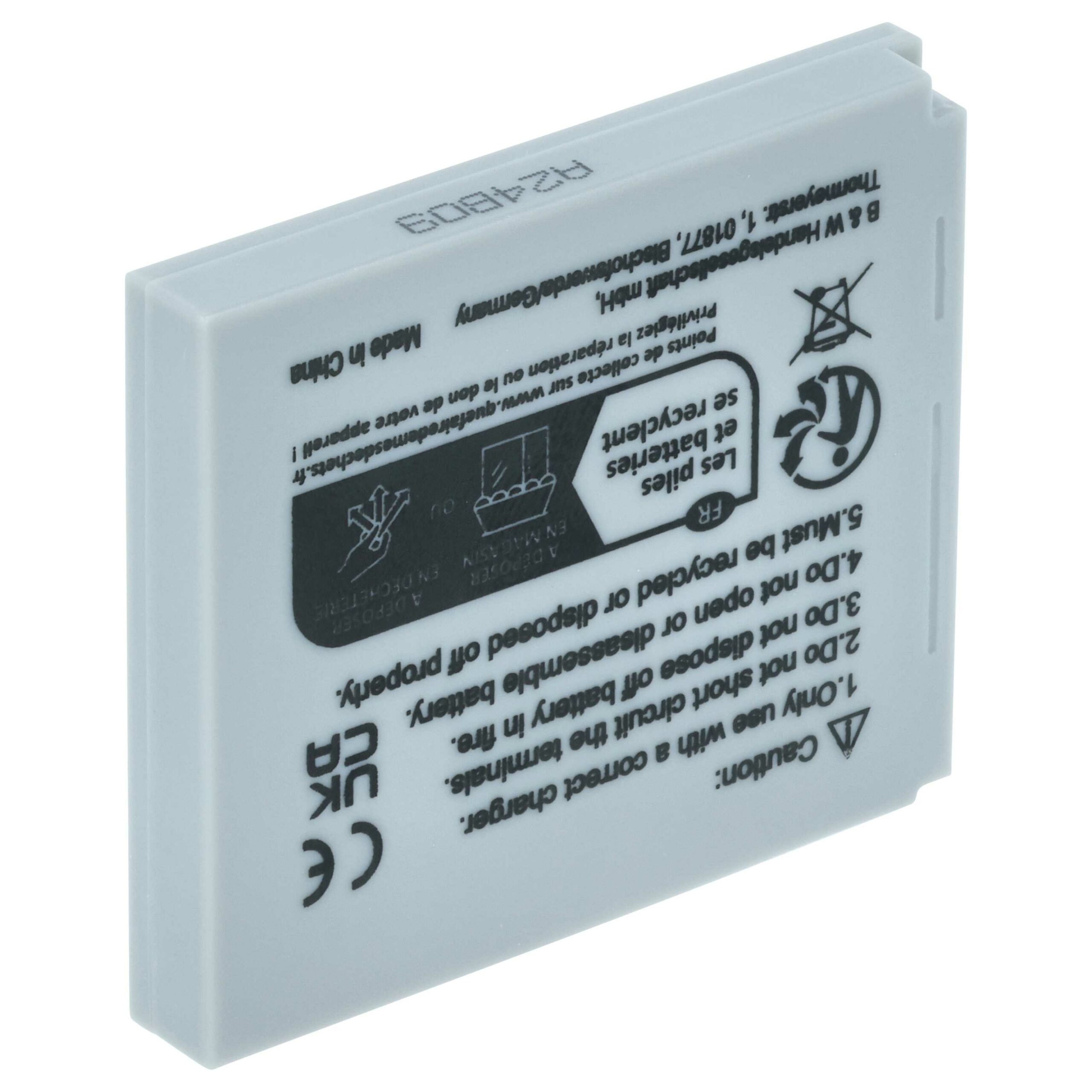 Pack 3x Bateria vhbw compatível Canon NB-4L - 600mAh, 3.6V, Li-Ion - Image 2