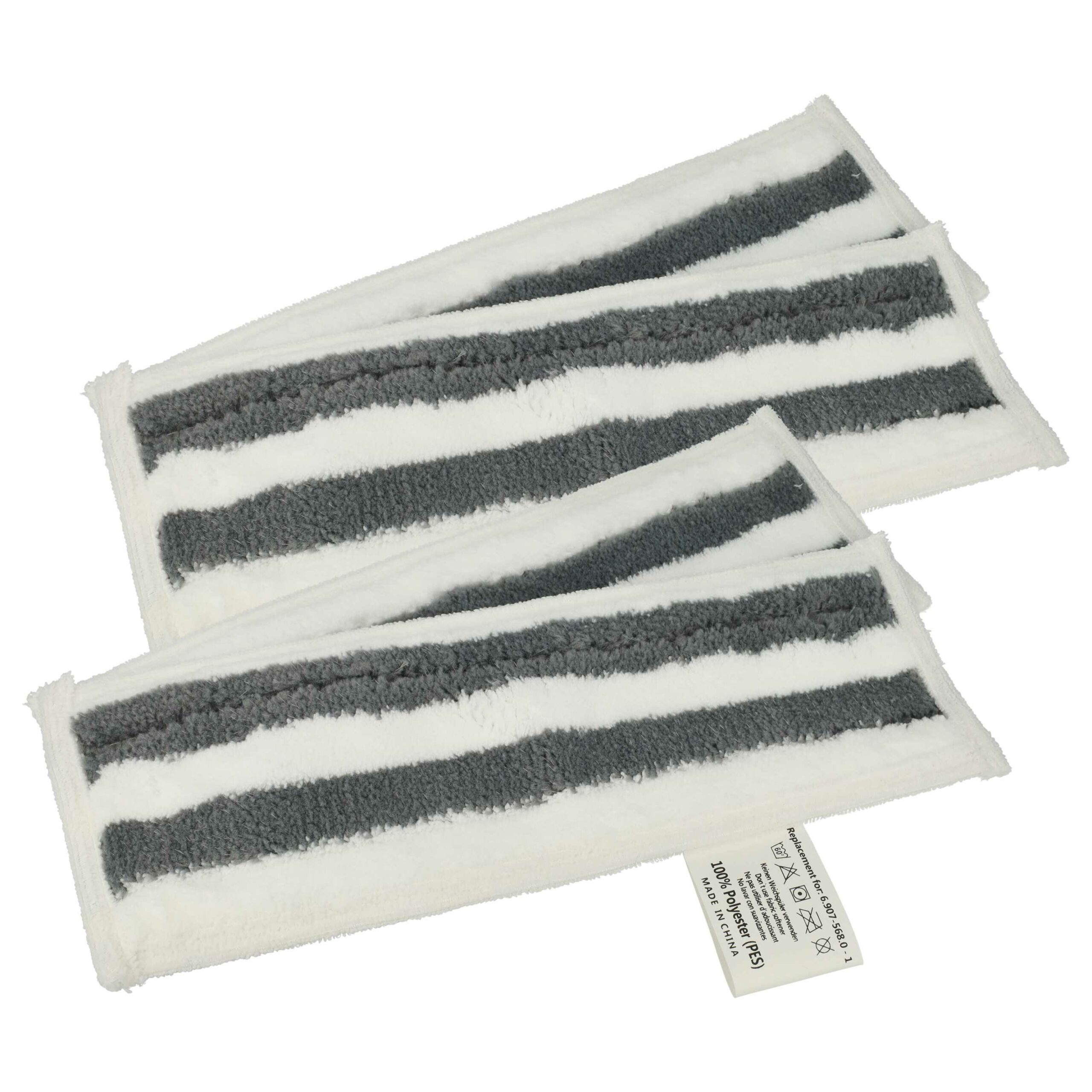 4x Pads de Mop para Limpador a Vapor Kärcher (substitui 2.863-309.0)