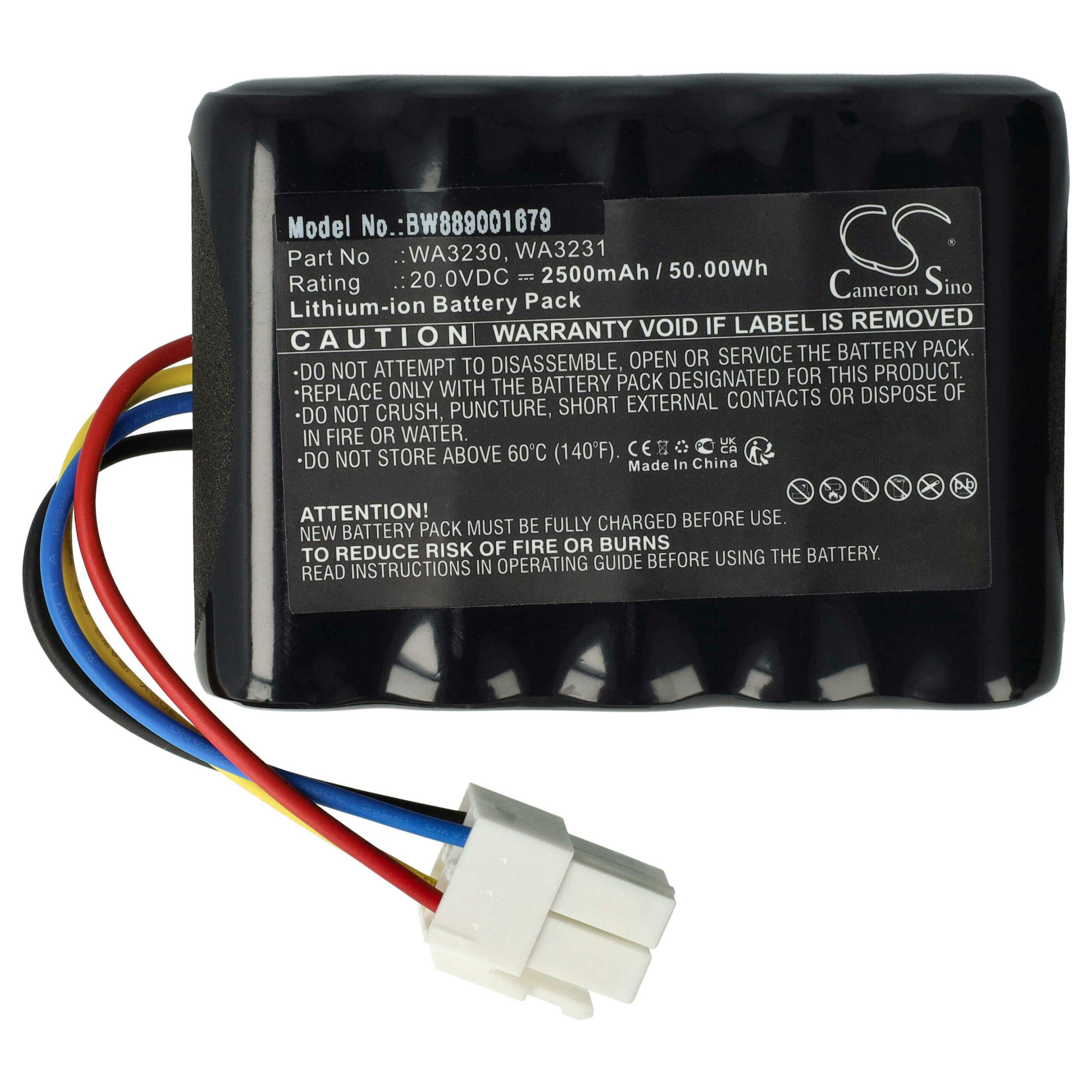 Bateria vhbw 20V 2500 mAh Li-Ion para Worx Landroid, WR105SI e Lux-Tools