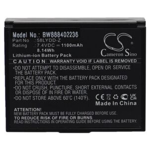 Bateria vhbw para impressoras Zjiang 58LYDD-Z - 1100 mAh 7.4 V Li-Ion
