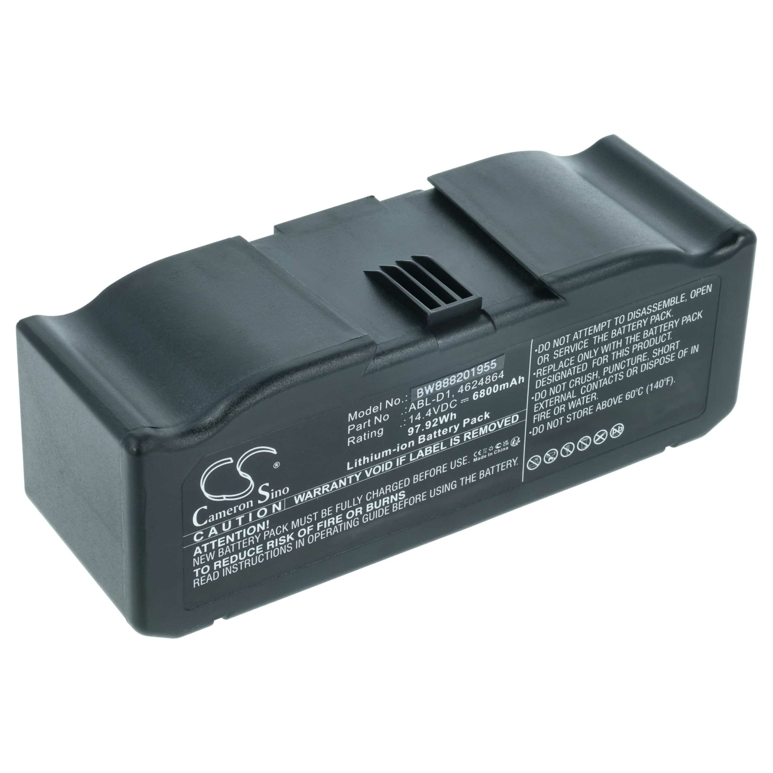 Bateria vhbw para iRobot 6800mAh, 14.4V, Li-Ion (ABL-D1, ABL-D2, 4624864)