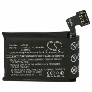 Bateria para Apple Smartwatch A1847 - 260 mAh 3.81 V Li-polymer + Ferramentas