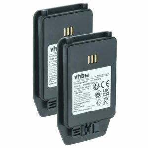 Bateria para Telemóvel vhbw 2x - Compatível com Ascom 1220187, 660273/1B - 1100 mAh 3.7 V Li-Ion