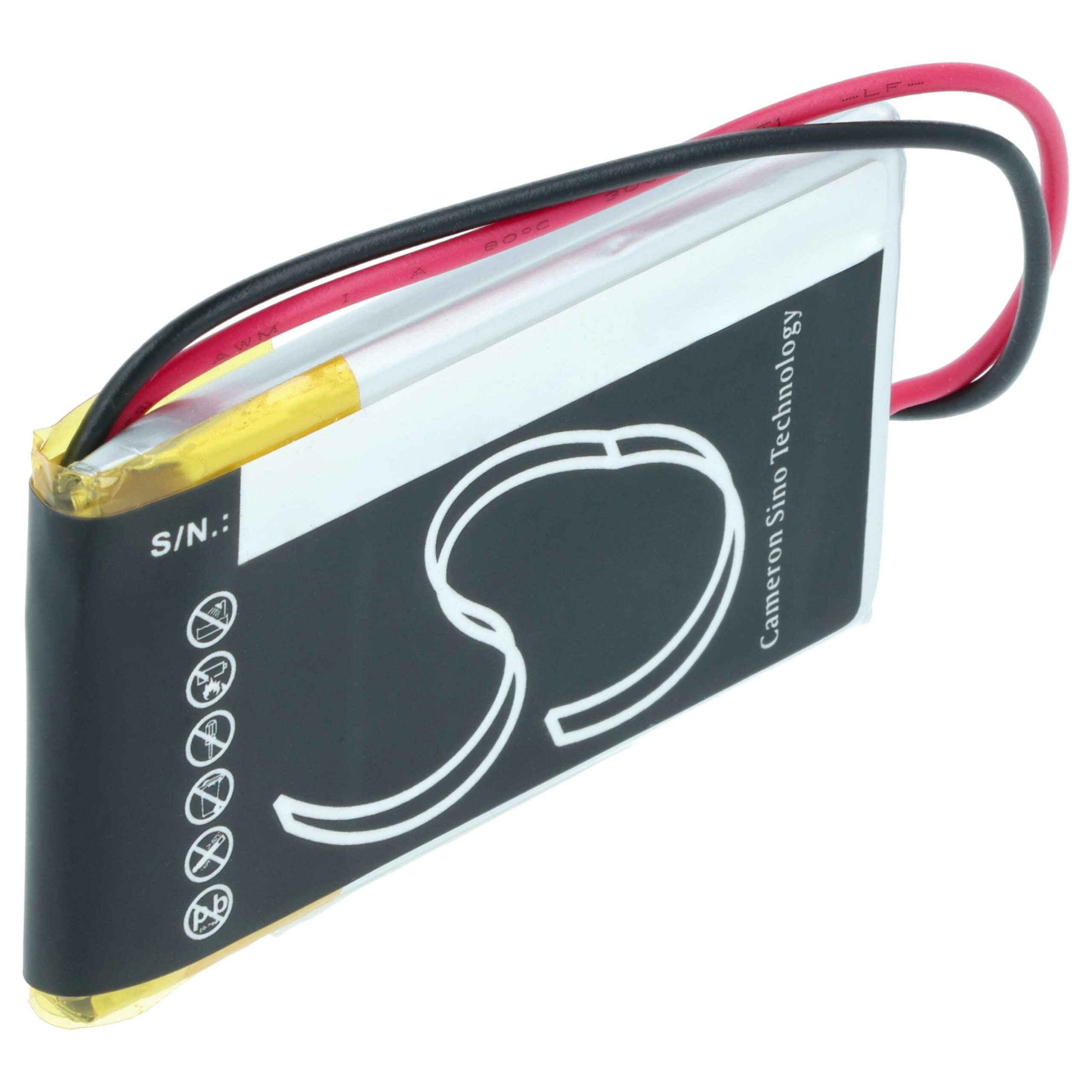 Bateria de Substituição para Lâmpada Solar LED vhbw - 700 mAh 3.7V Li-polímero - Image 2