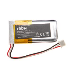 Bateria vhbw compatível com Sennheiser AHB571935PCT-03, BAP 800 - 350 mAh 3.7 V Li-polymer