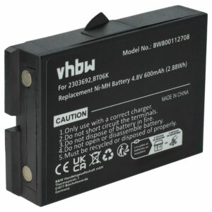 Bateria de Substituição vhbw para Danfoss 2303692, Comando Remoto BT06K - 600 mAh