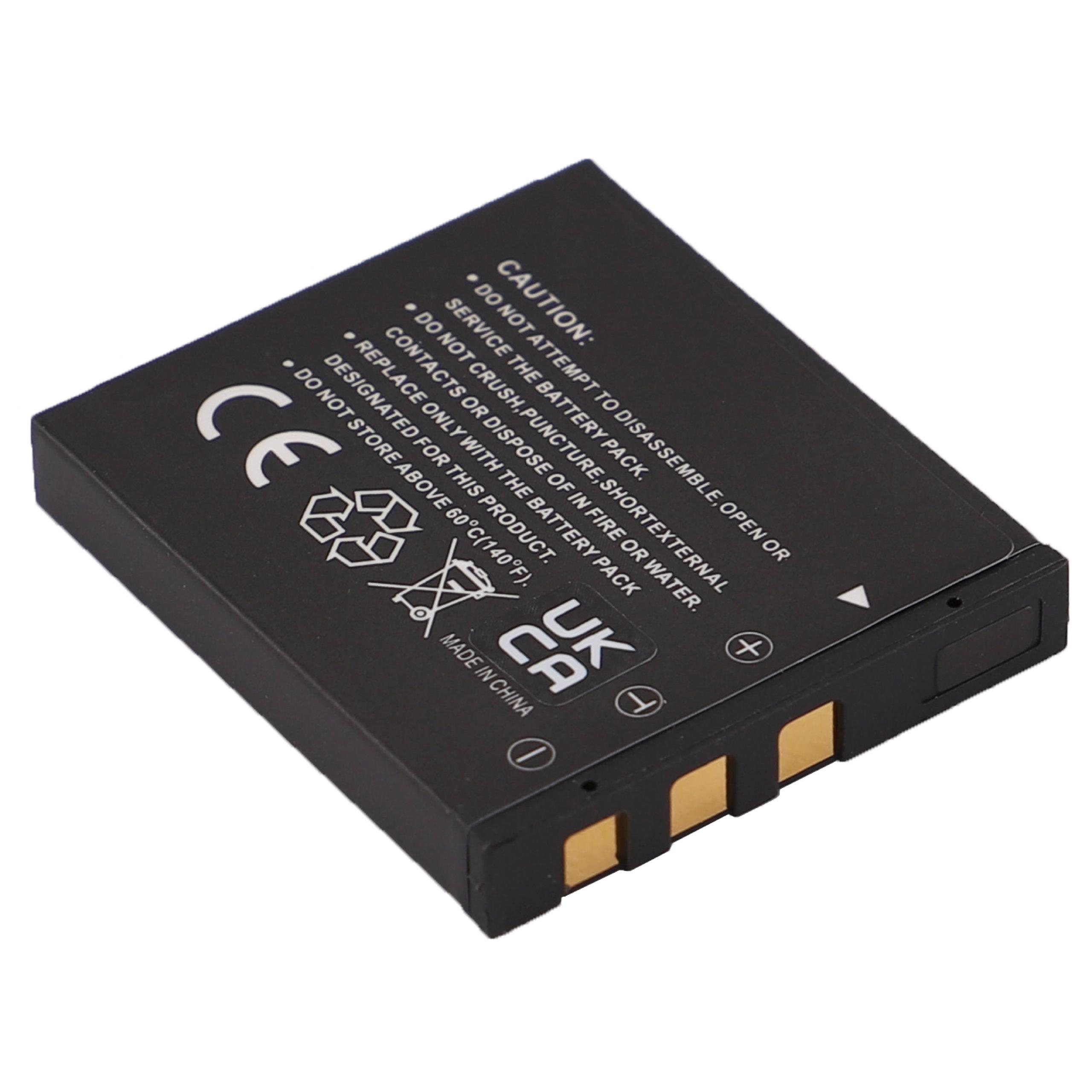 Pack 3 Baterias EXTENSILO compatível Creative CAS101 - 800mAh, 3.7V, Li-Ion