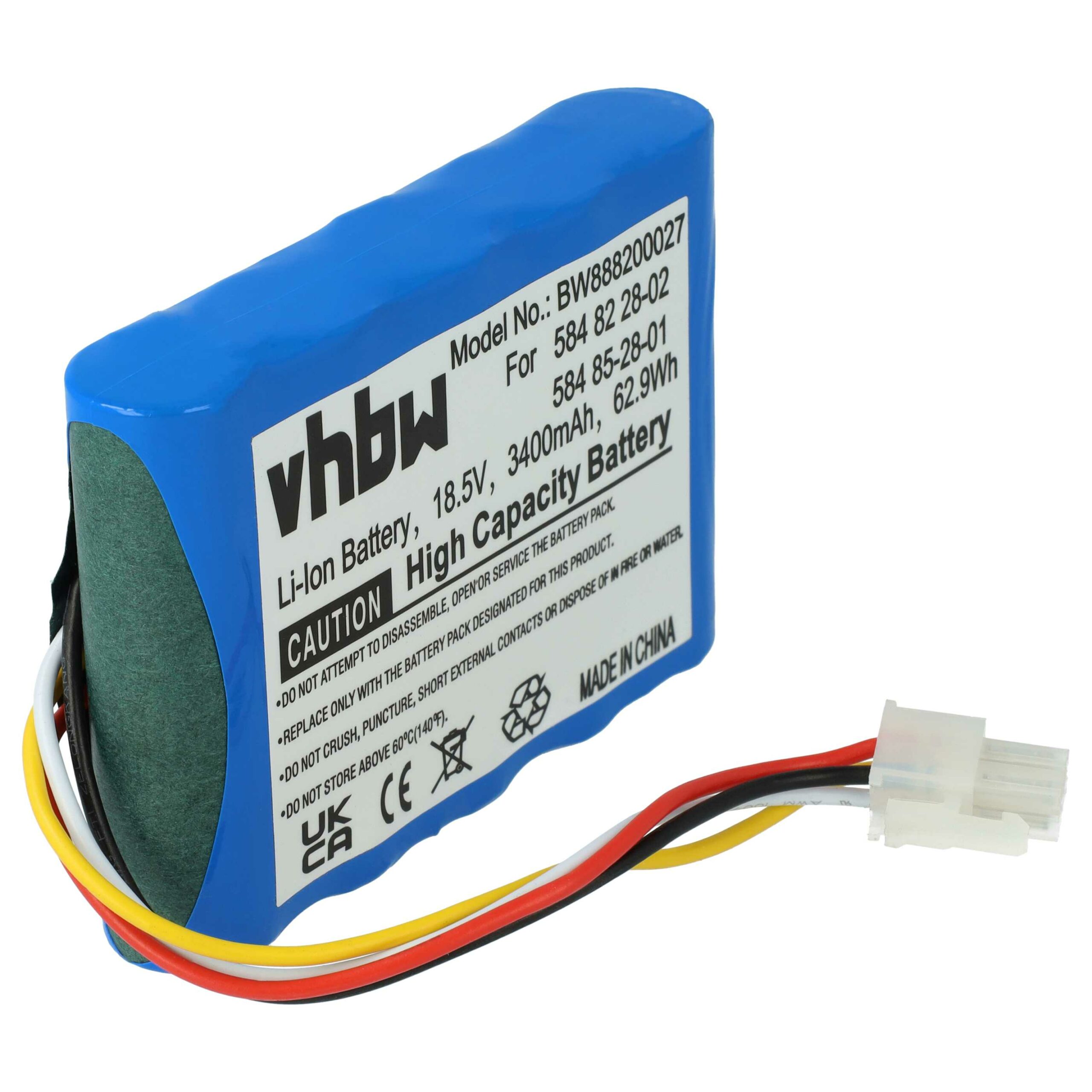 Kit Carregador vhbw para Cortador de Relva Robótico Gardena - Bateria 3400mAh, Adaptador e Cabo - Image 3