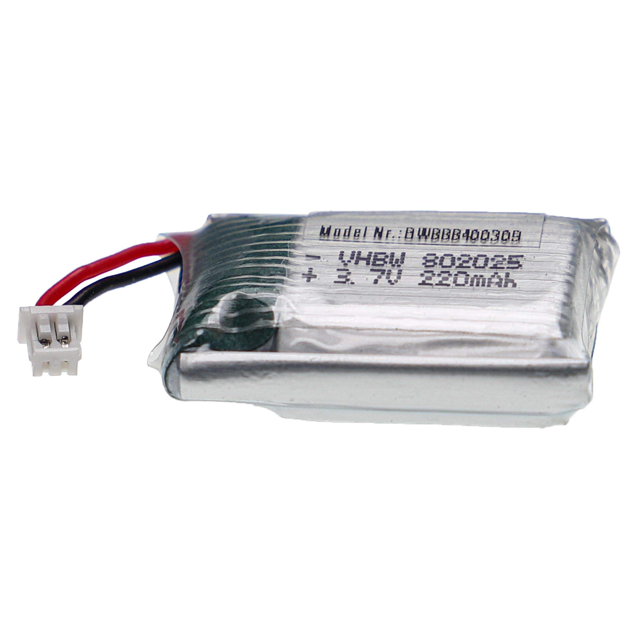 Bateria para Modelos em Escala - 220 mAh 3.7 V Li-polymer, Conector PH 1.25 2P - Image 3