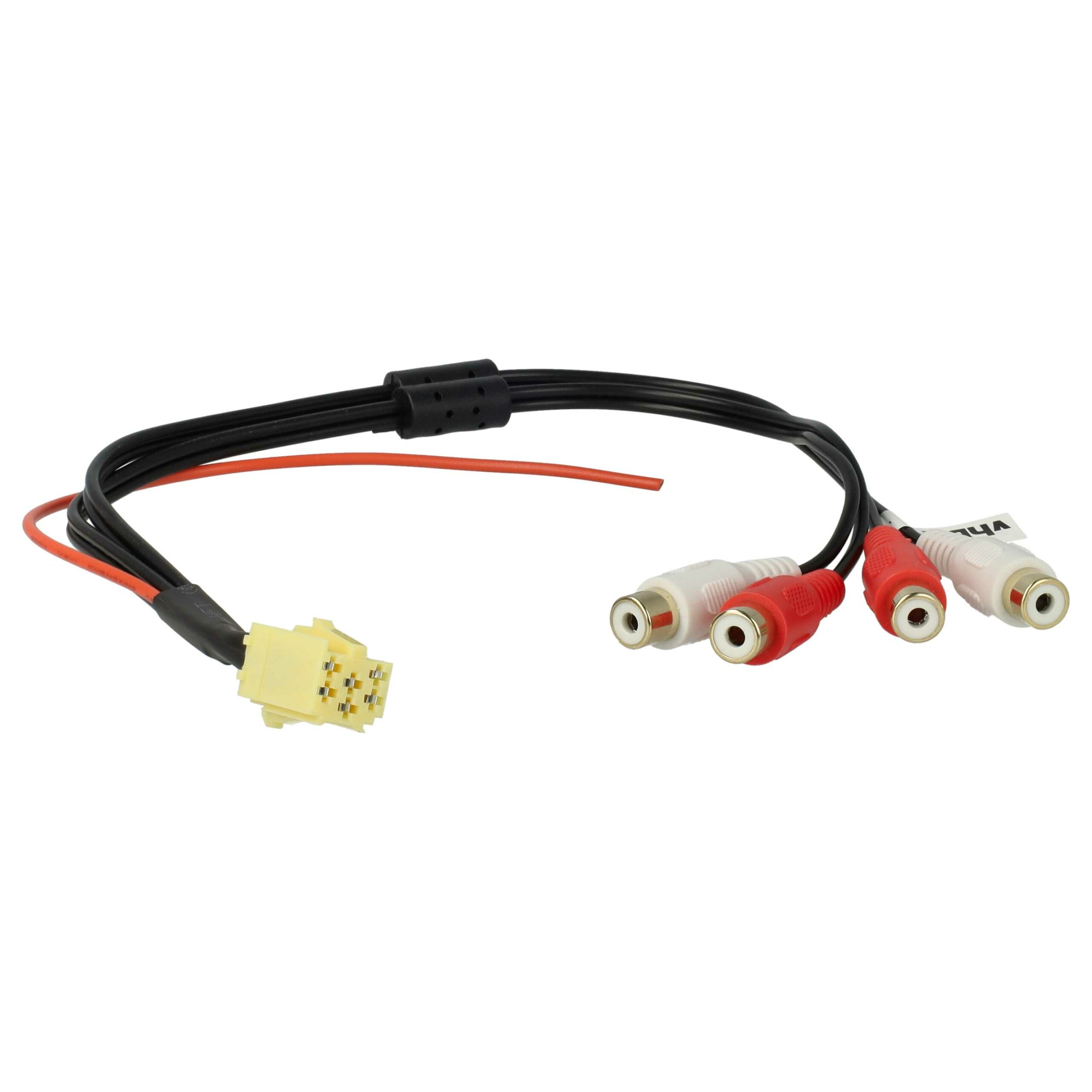 Adaptador ISO para Rádios de Carro Philips, Grundig, Audi, Seat - Mini ISO para 4x RCA