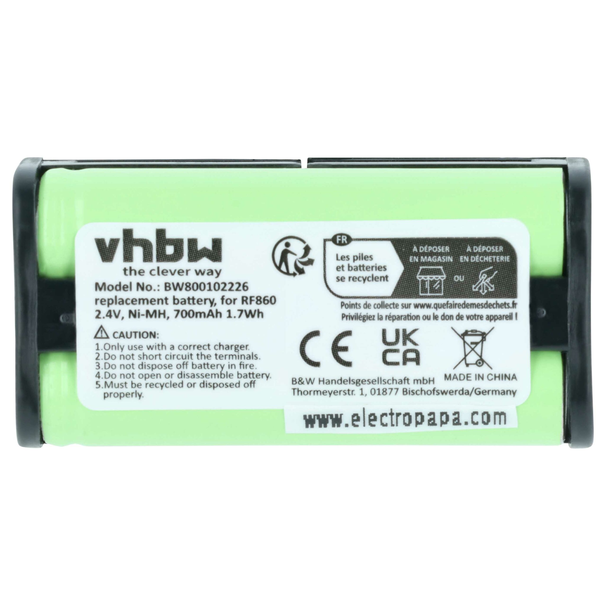 Bateria Wireless Headset Sony BP-HP550-11 vhbw - 2x 700 mAh 2.4 V NiMH - Image 3
