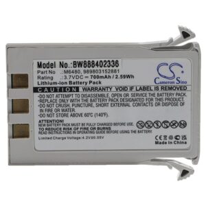 Bateria vhbw para Equipamentos Médicos Philips M6480 - 700 mAh 3.7 V Li-Ion