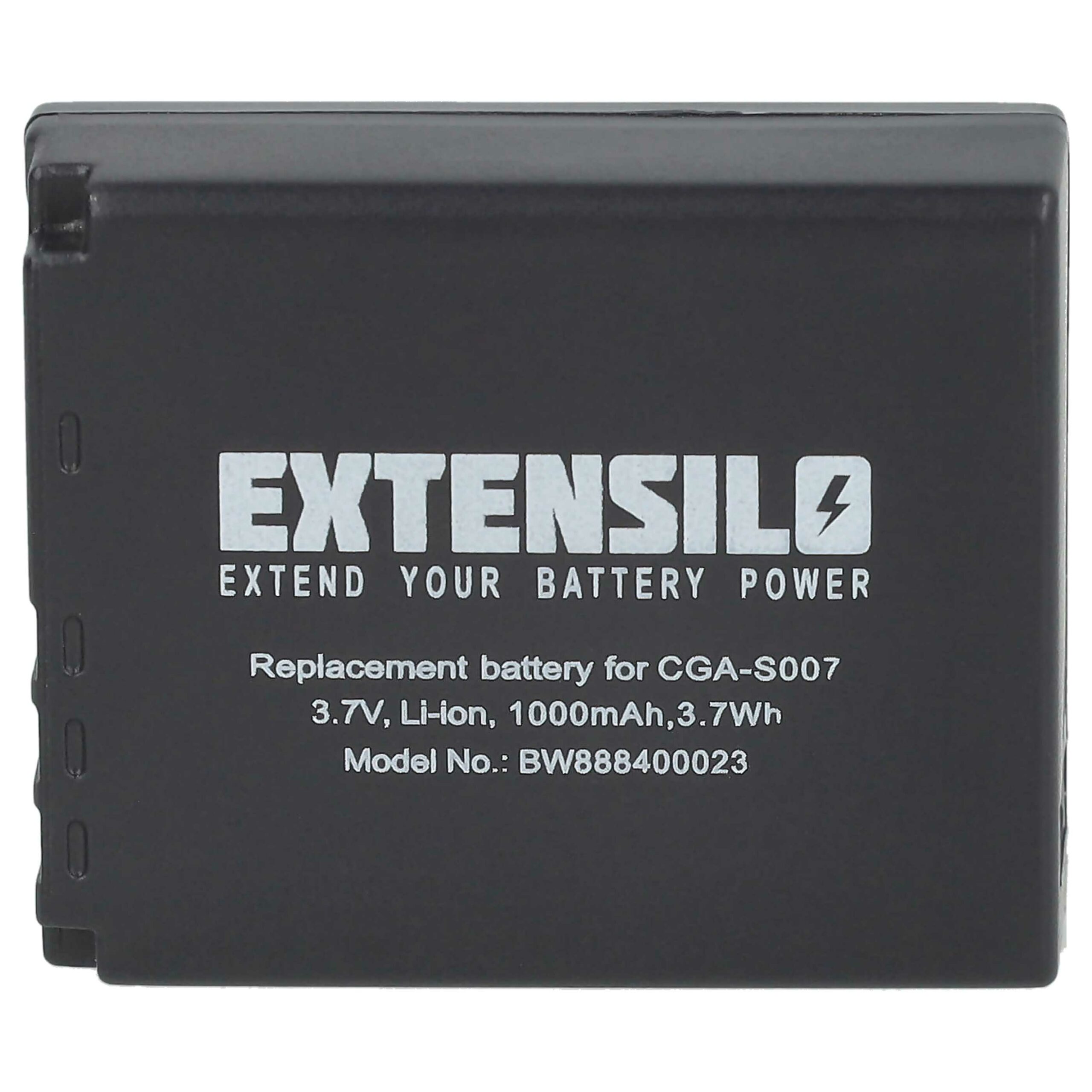 Bateria EXTENSILO para Panasonic Lumix DMC-TZ1, DMC-TZ2, DMC-TZ3, DMC-TZ4, DMC-TZ5 - 1000mAh, 3.7V, Li-Ion - Image 3
