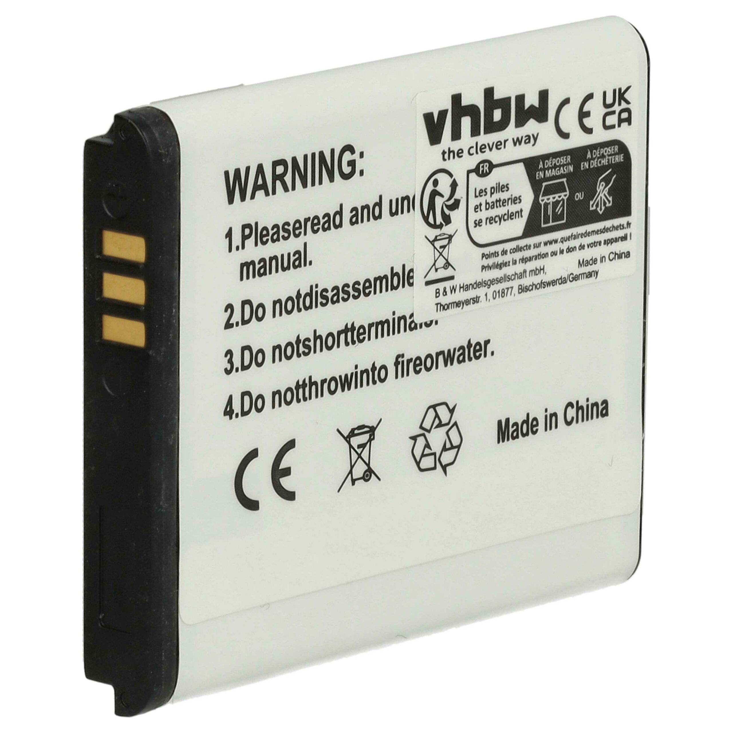 Bateria para Telemóvel Samsung AB483640BU, AB483640BE - 700 mAh 3.7 V Li-Ion vhbw - Image 2