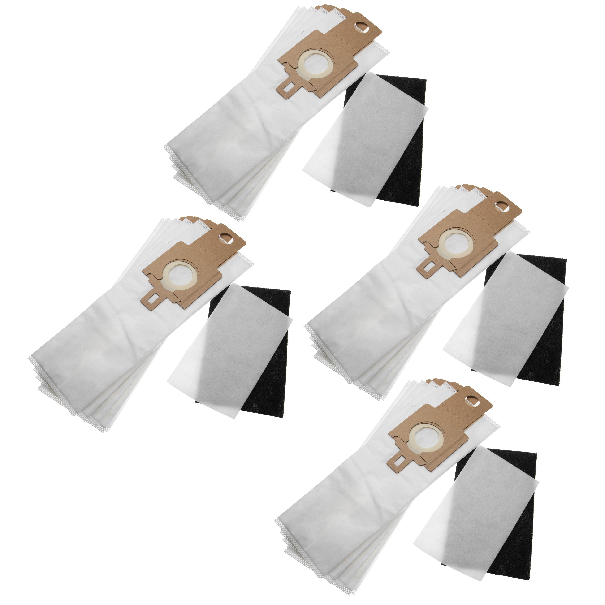 Kit Filtro + Saco 24 Peças (Microfleece) vhbw - Compatível Hoover H20A, 9162280 e Aspiradores Hanseatic - Image 4