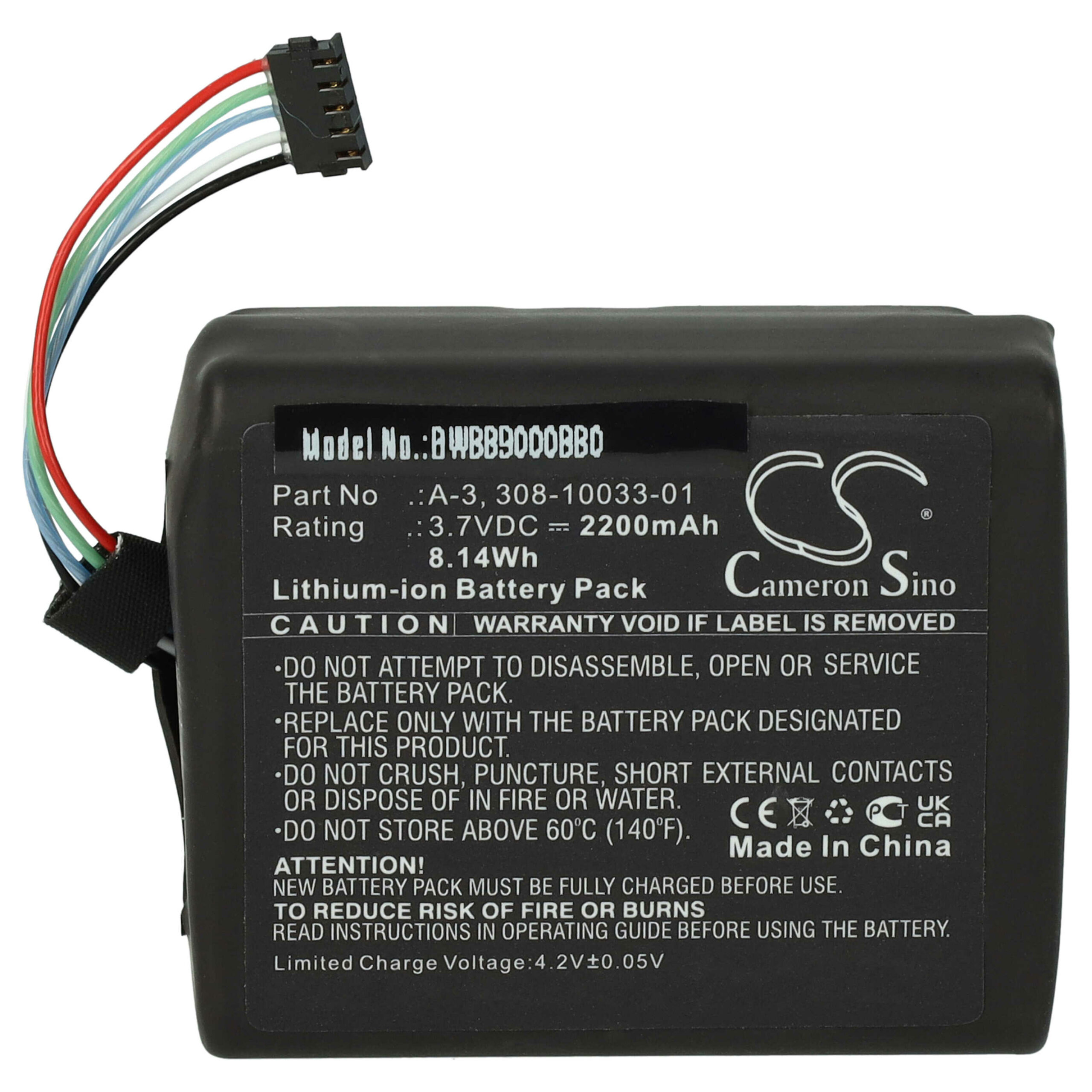 Bateria de Substituição vhbw para Arlo Baby Monitor 308-10033-01, A-3 - 2200 mAh 3.7 V Li-Ion