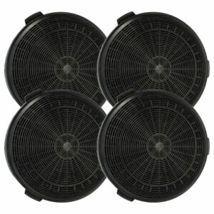 4x Filtro de Carvão Ativado Substituição Electrolux E251005 para Coifa - 18,85 cm