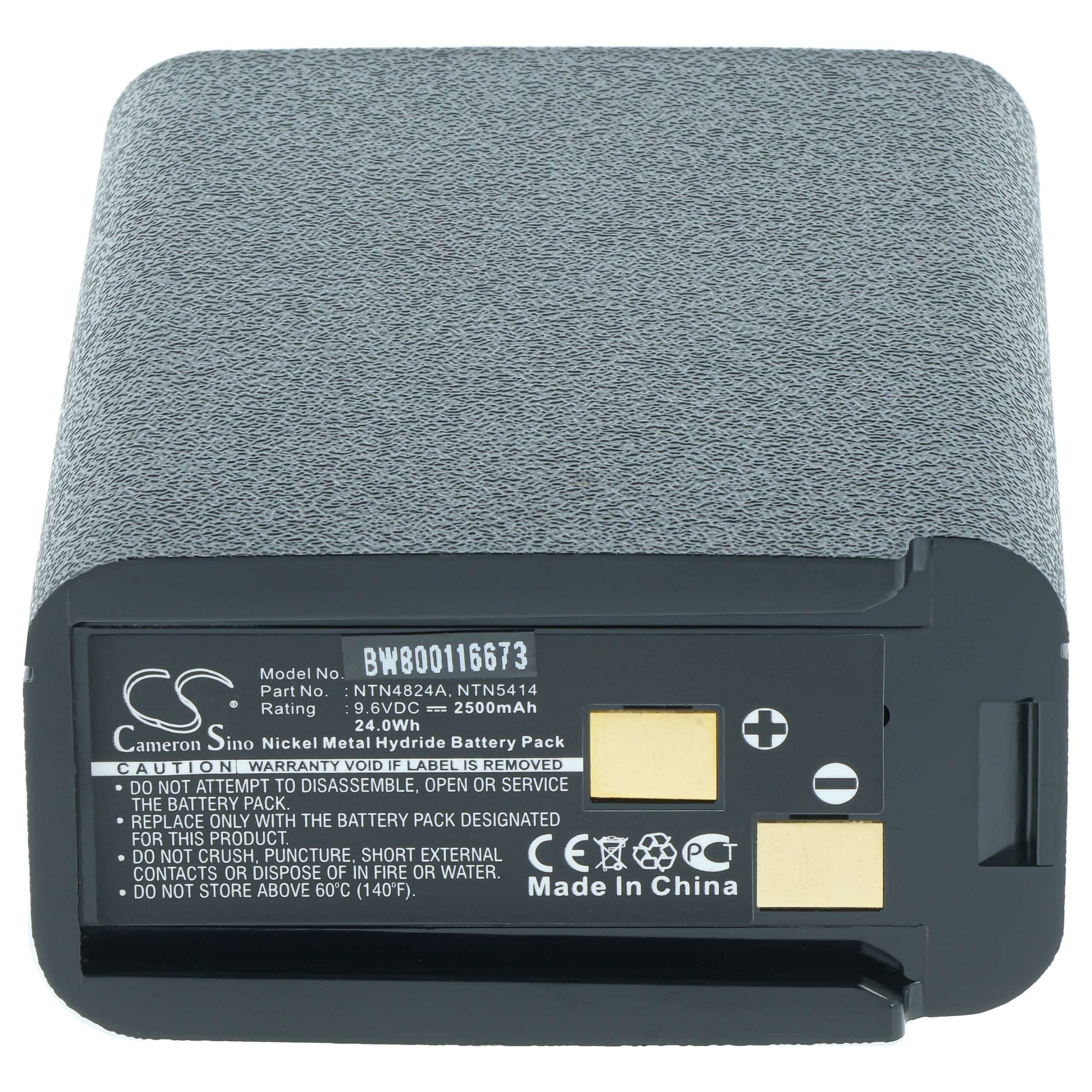 2 Baterias de Substituição para Rádios Bullard BNH-5447TIC, BU32H1-A - 2500 mAh 9.6 V NiMH vhbw - Image 3