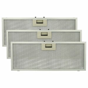Pack 3x Filtro de Gordura Metalizado de Longa Duração vhbw - Compatível com Bauknecht, Whirlpool, Elica, Indesit