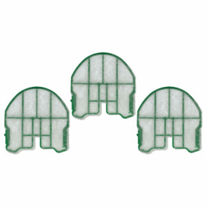 Pack 3x Filtros para Motor Vorwerk Kobold VB 100, VB100 - 8.6 x 9.2 cm