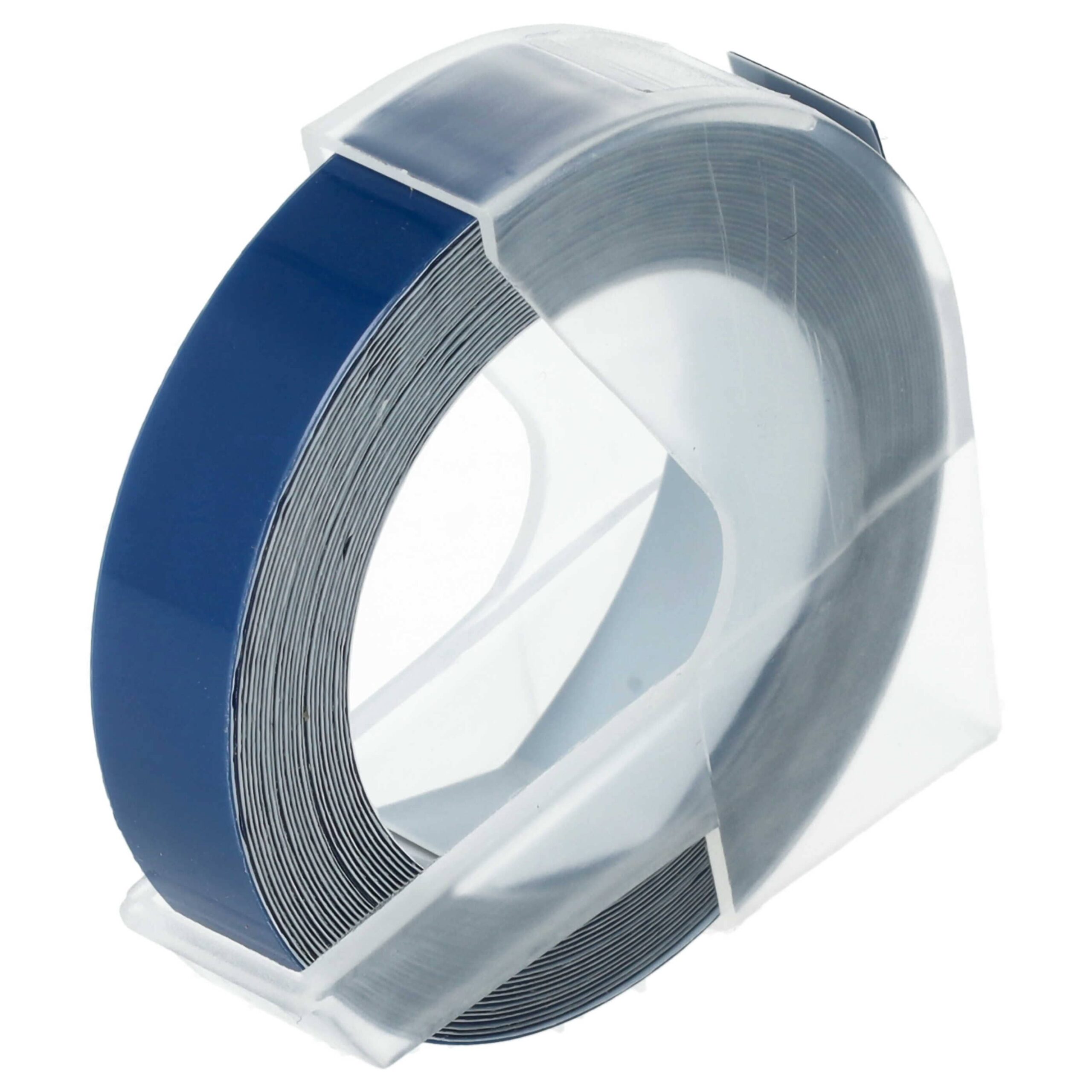 Fita de Etiquetas 3D Dymo compatível 0898100, 520106, S0898140 - 9 mm Branco sobre Azul - Image 4