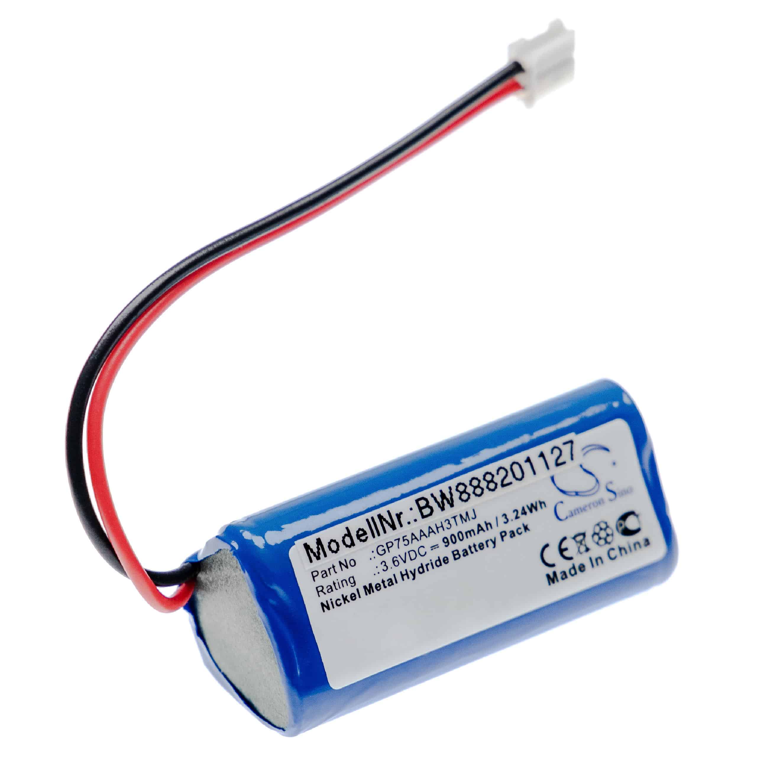 Bateria vhbw para Dentsply V040141000507, GP75AAAH3TMJ - 900 mAh 3.6 V NiMH