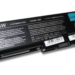 Bateria para Notebook Toshiba PA3537U-1BRS, PA3536U-1BRS, PA3537U-1BAS - 6600 mAh 11.1 V Li-Ion vhbw