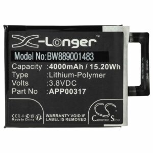 Bateria vhbw para CAT Caterpillar APP00317 - 4000 mAh 3.8 V Li-polymer