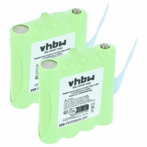 Bateria vhbw 600 mAh 4.8V NiMH para Rádios Midland/Motorola (2 unidades) - Substitui BATT8R, KEBT072A