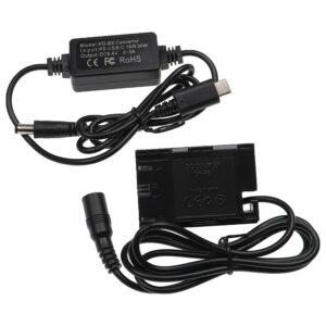Alimentação USB para Canon ACK-E6 + Acoplador DC - vhbw 8.4V 3.0A 2m