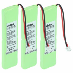 3x Baterias para Telefone Fixo Grundig - 500 mAh 2.4 V NiMH