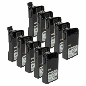 Bateria vhbw 2600 mAh 7.2V Li-Ion para Rádios Motorola - Pack 10x com Clipe de Cinto