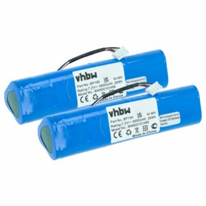 Bateria vhbw 2x para Fluke B11432, BP-190 - 3600 mAh 7.2 V NiMH
