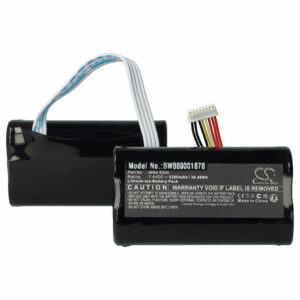 Bateria de substituição vhbw para telecomando DJI WB4-5000 5200mAh 7.4V