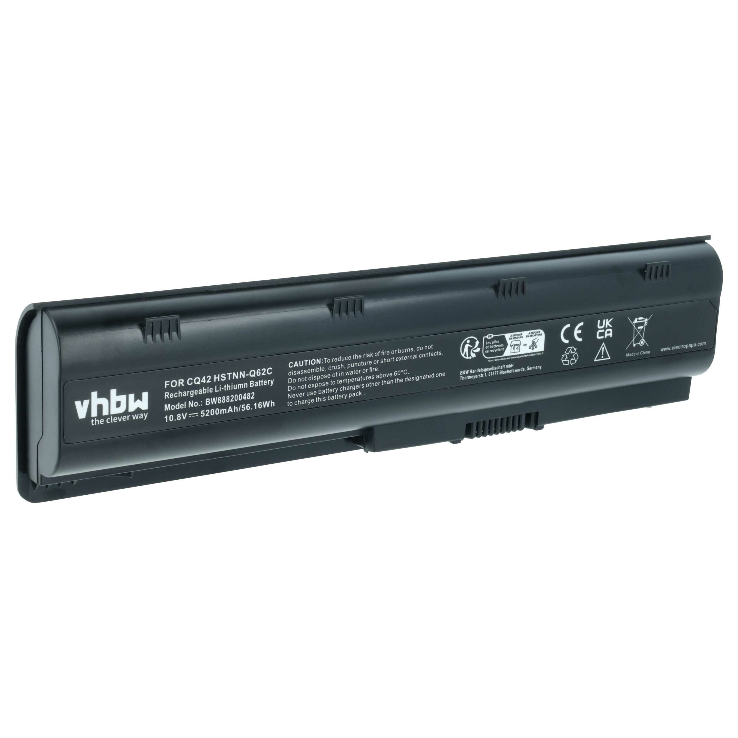 Bateria vhbw para Portátil HP Compaq - 5200 mAh 10.8 V Li-Ion