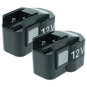 2x Bateria compatível AEG 48-11-1900, 48-11-1960, 48-11-1950 Ferramenta Elétrica - 1500 mAh, 12 V, NiMH