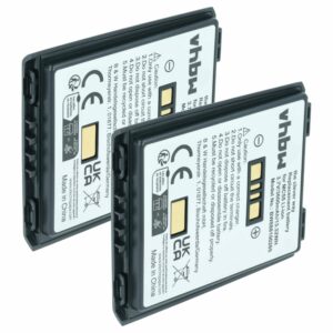 Bateria vhbw 2x para Scanner Symbol MC55 - 3600mAh, 3.7V (substitui BTRY-MC55EAB02)