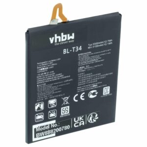 Bateria vhbw para LG BL-T34, EAC63538921 - 3200 mAh 3.85 V Li-polímero